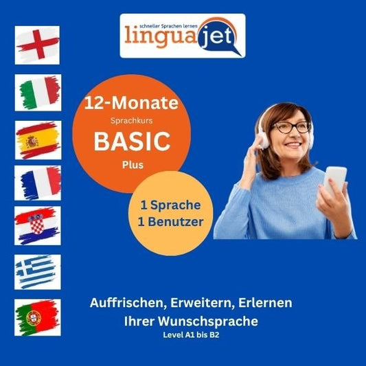 Linguajet BASIC PLUS - 12 Monate Nutzung - Linguajet