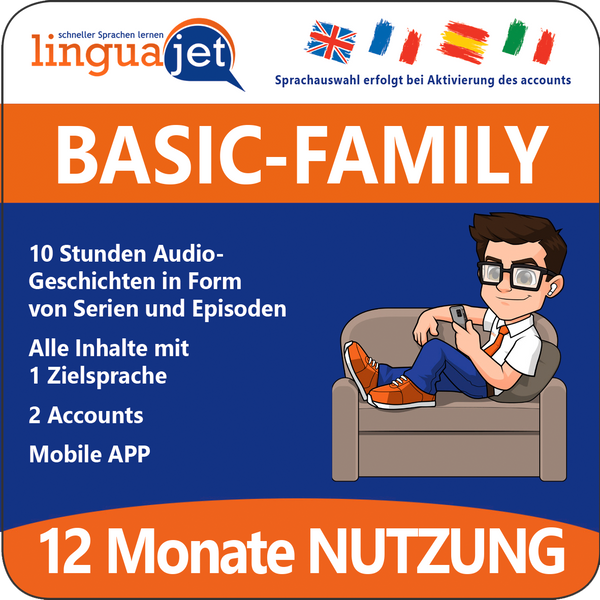 Linguajet SummerPackage Basic-Family 12 Monate