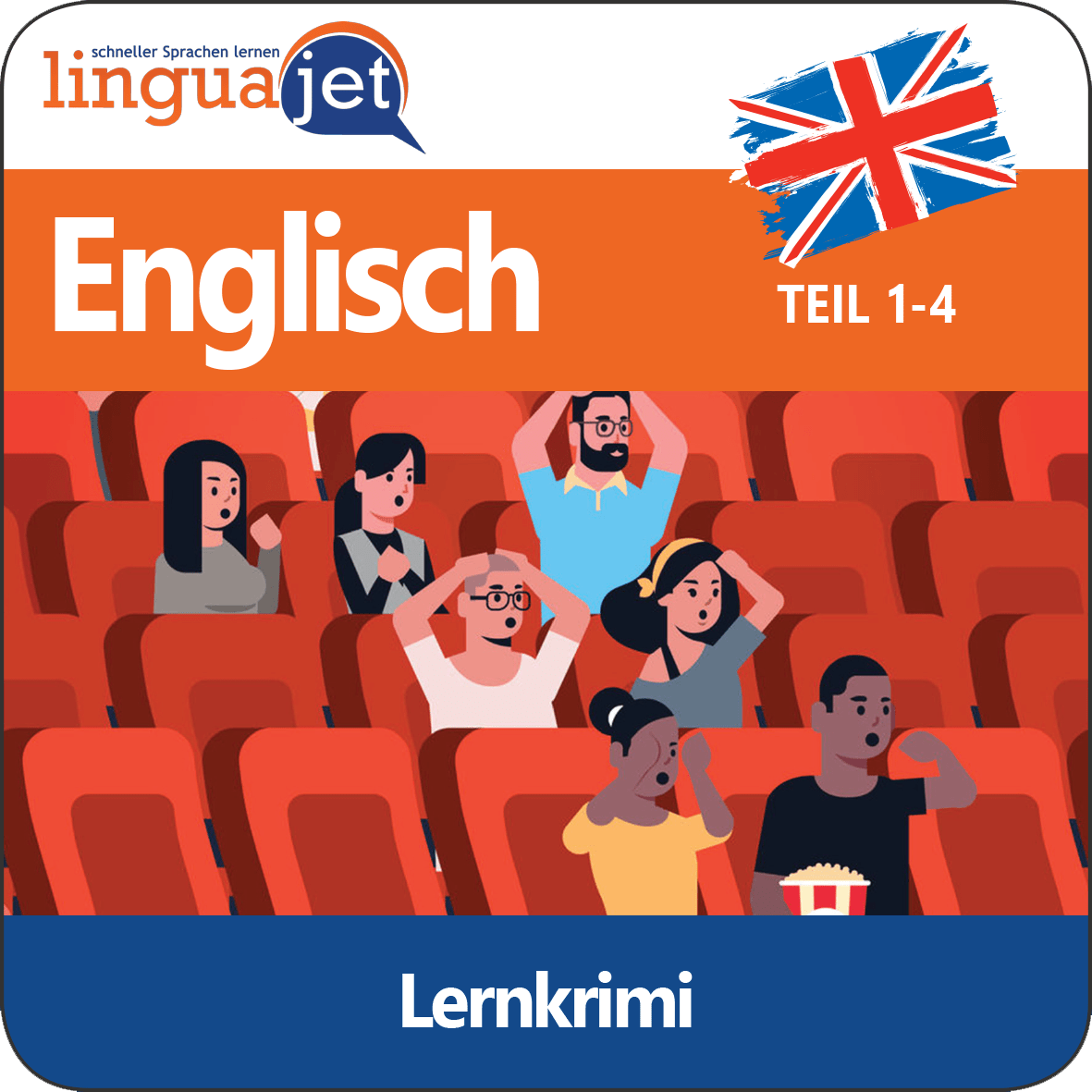 Audiokurs Englisch: Lernkrimis 1 - 4 - Linguajet